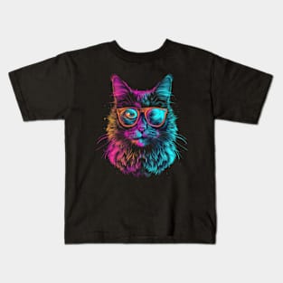 Cat DJ Dimension Kids T-Shirt